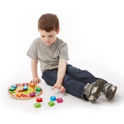 Melissa & Doug Wood Shape Sorting Clock 7 Melissa & Doug Wood Shape Sorting Clock -Melissa & Doug Shop 1420414 ALT2