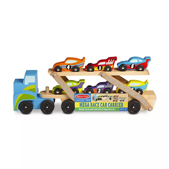 Melissa & Doug Race Car Carrier Truck 5 Melissa & Doug Race Car Carrier Truck - Image 5