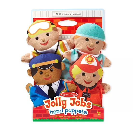 Melissa & Doug Jolly Jobs Hand Puppets 1 Melissa & Doug Jolly Jobs Hand Puppets
