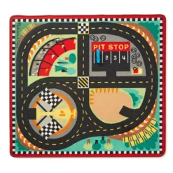 Melissa & Doug Round The Speedway Race Track Rug & Car Set 8 Melissa & Doug Round The Speedway Race Track Rug & Car Set -Melissa & Doug Shop 2271645 ALT2