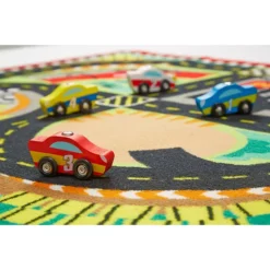 Melissa & Doug Round The Speedway Race Track Rug & Car Set 10 Melissa & Doug Round The Speedway Race Track Rug & Car Set -Melissa & Doug Shop 2271645 ALT4