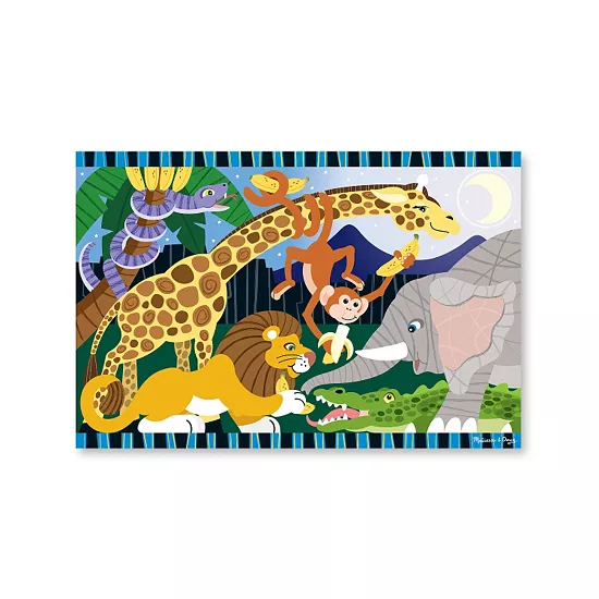 Melissa & Doug 24-pc. Safari Social Floor Puzzle 1 Melissa & Doug 24-pc. Safari Social Floor Puzzle