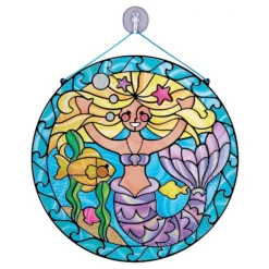 Melissa & Doug Stained Glass Made Easy Mermaid Set