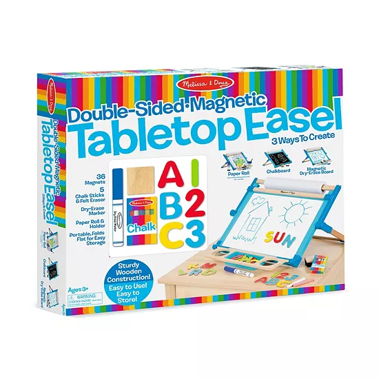 Melissa & Doug Double-Sided Magnetic Tabletop Easel 4 Melissa & Doug Double-Sided Magnetic Tabletop Easel - Image 4