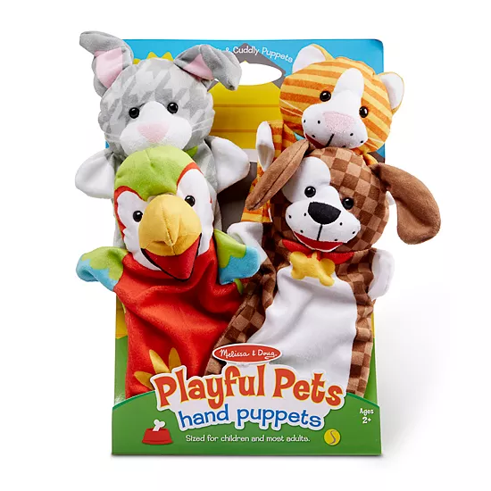 Melissa & Doug Playful Pets Hand Puppets 1 Melissa & Doug Playful Pets Hand Puppets
