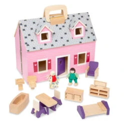 Melissa & Doug Fold & Go Mini Dollhouse