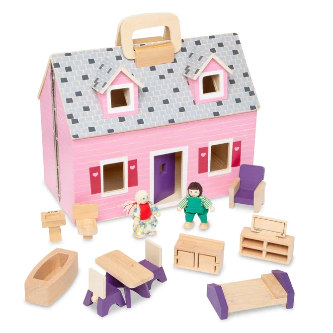 Melissa & Doug Fold & Go Mini Dollhouse 1 Melissa & Doug Fold & Go Mini Dollhouse
