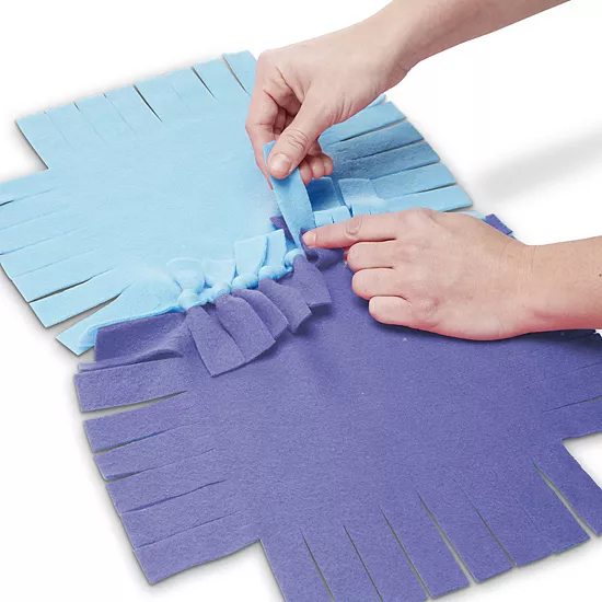 Melissa & Doug Created By Me! Butterfly Fleece Quilt No-Sew Craft Kit 6 Melissa & Doug Created By Me! Butterfly Fleece Quilt No-Sew Craft Kit - Image 6