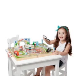 Melissa & Doug 18-Piece Wooden Take-Along Tabletop - Town -Melissa & Doug Shop 3581339 ALT98