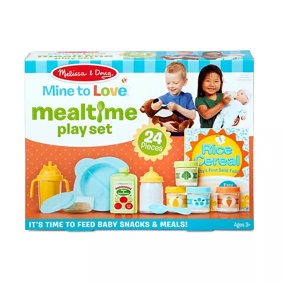 Melissa & Doug Mine To Love 24-Piece Mealtime Play Set For Dolls 2 Melissa & Doug Mine To Love 24-Piece Mealtime Play Set For Dolls - Image 2