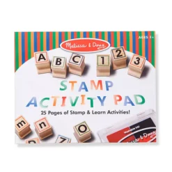 Melissa & Doug Deluxe Letters And Numbers Wooden Stamp Set ABCs 123s With Activity Book, 4-Color Stamp Pad 10 Melissa & Doug Deluxe Letters And Numbers Wooden Stamp Set ABCs 123s With Activity Book, 4-Color Stamp Pad -Melissa & Doug Shop 3705308 ALT2