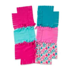 Boys Girls Neutral Melissa & Doug Melissa & Doug Created By Me! Heart Fleece Blanket No-Sew Craft Kit (40 Squares, 3.5 Feet X 5 Feet) -Melissa & Doug Shop 3705312 ALT98