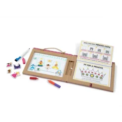 Melissa & Doug Natural Play: Play, Draw, Create Reusable Drawing & Magnet Kit - Princesses -Melissa & Doug Shop 4218093 ALT98