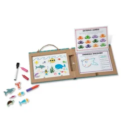 Melissa & Doug Natural Play: Play, Draw, Create Reusable Drawing & Magnet Kit - Ocean -Melissa & Doug Shop 4218095 ALT98