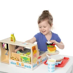 Melissa & Doug Wooden Slice & Stack Sandwich Counter With Deli Slicer-- 56-Piece Pretend Play Food Pieces 22 Melissa & Doug Wooden Slice & Stack Sandwich Counter With Deli Slicer-- 56-Piece Pretend Play Food Pieces -Melissa & Doug Shop 4290609 ALT4