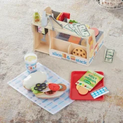 Melissa & Doug Wooden Slice & Stack Sandwich Counter With Deli Slicer-- 56-Piece Pretend Play Food Pieces 26 Melissa & Doug Wooden Slice & Stack Sandwich Counter With Deli Slicer-- 56-Piece Pretend Play Food Pieces -Melissa & Doug Shop 4290609 ALT8