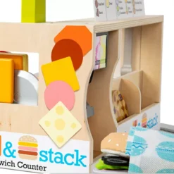 Melissa & Doug Wooden Slice & Stack Sandwich Counter With Deli Slicer-- 56-Piece Pretend Play Food Pieces 27 Melissa & Doug Wooden Slice & Stack Sandwich Counter With Deli Slicer-- 56-Piece Pretend Play Food Pieces -Melissa & Doug Shop 4290609 ALT98