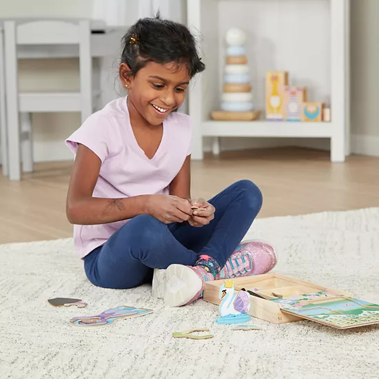 Melissa & Doug Melissa And Doug Ballerina And Fairy Magnetic Dress-Up Double-Sided Wooden Doll And Swan Pretend Play Set 2 Melissa & Doug Melissa And Doug Ballerina And Fairy Magnetic Dress-Up Double-Sided Wooden Doll And Swan Pretend Play Set - Image 2