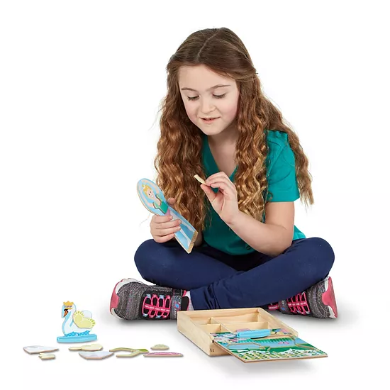 Melissa & Doug Melissa And Doug Ballerina And Fairy Magnetic Dress-Up Double-Sided Wooden Doll And Swan Pretend Play Set 6 Melissa & Doug Melissa And Doug Ballerina And Fairy Magnetic Dress-Up Double-Sided Wooden Doll And Swan Pretend Play Set - Image 6
