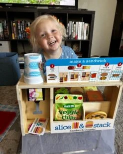 Melissa & Doug Wooden Slice & Stack Sandwich Counter With Deli Slicer-- 56-Piece Pretend Play Food Pieces 29 Melissa & Doug Wooden Slice & Stack Sandwich Counter With Deli Slicer-- 56-Piece Pretend Play Food Pieces -Melissa & Doug Shop 620 40