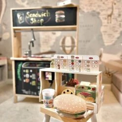 Melissa & Doug Wooden Slice & Stack Sandwich Counter With Deli Slicer-- 56-Piece Pretend Play Food Pieces 34 Melissa & Doug Wooden Slice & Stack Sandwich Counter With Deli Slicer-- 56-Piece Pretend Play Food Pieces -Melissa & Doug Shop 620 45