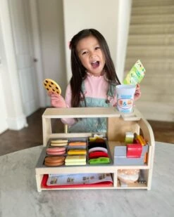 Melissa & Doug Wooden Slice & Stack Sandwich Counter With Deli Slicer-- 56-Piece Pretend Play Food Pieces 35 Melissa & Doug Wooden Slice & Stack Sandwich Counter With Deli Slicer-- 56-Piece Pretend Play Food Pieces -Melissa & Doug Shop 620 46