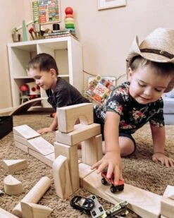 Melissa & Doug 60-pc. Solid-Wood Building Blocks With Wooden Storage Tray -Melissa & Doug Shop 620 49