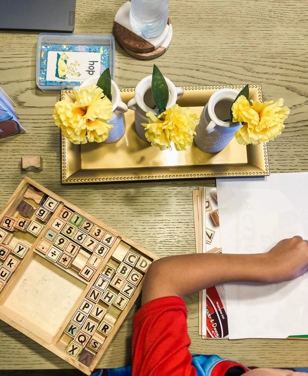 Melissa & Doug Deluxe Letters And Numbers Wooden Stamp Set ABCs 123s With Activity Book, 4-Color Stamp Pad 8 Melissa & Doug Deluxe Letters And Numbers Wooden Stamp Set ABCs 123s With Activity Book, 4-Color Stamp Pad - Image 8