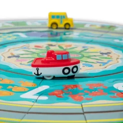 Melissa & Doug Round The Shore Tracks Cardboard Jigsaw Floor Puzzle And Wind-Up Vehicles 14 Melissa & Doug Round The Shore Tracks Cardboard Jigsaw Floor Puzzle And Wind-Up Vehicles -Melissa & Doug Shop 6363422 ALT4