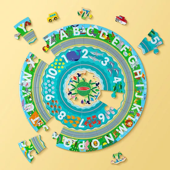 Melissa & Doug Round The Shore Tracks Cardboard Jigsaw Floor Puzzle And Wind-Up Vehicles 7 Melissa & Doug Round The Shore Tracks Cardboard Jigsaw Floor Puzzle And Wind-Up Vehicles - Image 7