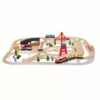 Melissa & Doug Deluxe 130-Piece Wooden Railway Train Set