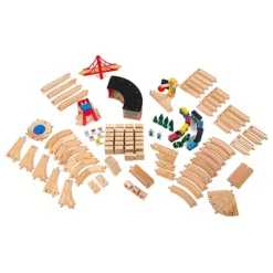 Melissa & Doug Deluxe 130-Piece Wooden Railway Train Set -Melissa & Doug Shop 6706354 ALT2