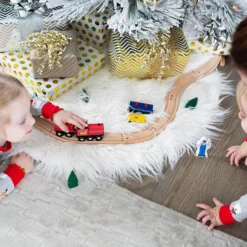 Melissa & Doug Deluxe 130-Piece Wooden Railway Train Set -Melissa & Doug Shop 6706354 ALT7