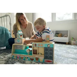 Melissa & Doug 35-pc. Wooden Café Barista Coffee Shop -Melissa & Doug Shop 6887090 CP ALT62
