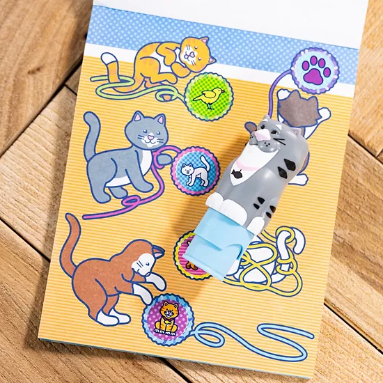 Melissa & Doug Sticker WOW! 24-Page Activity Pad & Sticker Stamper – Cat 16 Melissa & Doug Sticker WOW! 24-Page Activity Pad & Sticker Stamper – Cat - Image 16