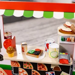 Melissa & Doug Wooden Pizza Food Truck Activity Center With Play Food 26 Melissa & Doug Wooden Pizza Food Truck Activity Center With Play Food -Melissa & Doug Shop 7040276 ALT16