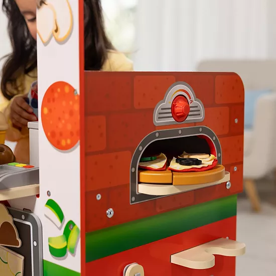 Melissa & Doug Wooden Pizza Food Truck Activity Center With Play Food 19 Melissa & Doug Wooden Pizza Food Truck Activity Center With Play Food - Image 19