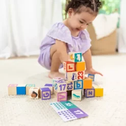 Melissa & Doug Ms. Rachel Wooden Learning Blocks And Activity Cards Playset 24 Melissa & Doug Ms. Rachel Wooden Learning Blocks And Activity Cards Playset -Melissa & Doug Shop 7152572 ALT13