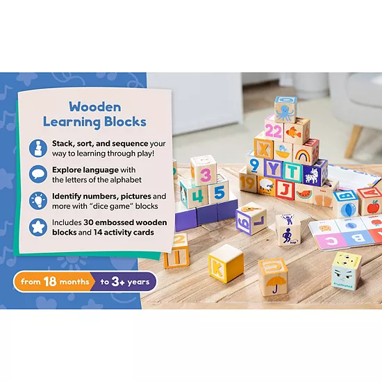 Melissa & Doug Ms. Rachel Wooden Learning Blocks And Activity Cards Playset 18 Melissa & Doug Ms. Rachel Wooden Learning Blocks And Activity Cards Playset - Image 18