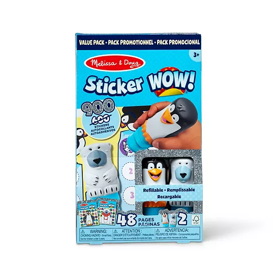 Melissa & Doug Sticker WOW!® Activity Pads & Sticker Stampers Winter Value Pack 1 Melissa & Doug Sticker WOW!® Activity Pads & Sticker Stampers Winter Value Pack