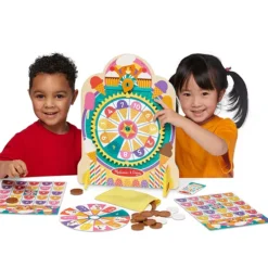 Melissa & Doug Fun At The Fair! Wooden Double-Sided Roulette & Plinko Games -Melissa & Doug Shop 7187564 ALT11
