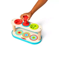 Melissa & Doug Match & Push Spinning Tops Wooden Developmental Skills Learning Toy -Melissa & Doug Shop 7197179 ALT14