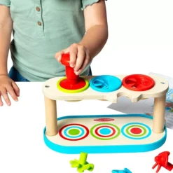 Melissa & Doug Match & Push Spinning Tops Wooden Developmental Skills Learning Toy -Melissa & Doug Shop 7197179 ALT16