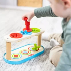 Melissa & Doug Match & Push Spinning Tops Wooden Developmental Skills Learning Toy -Melissa & Doug Shop 7197179 ALT5