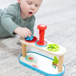 Melissa & Doug Match & Push Spinning Tops Wooden Developmental Skills Learning Toy -Melissa & Doug Shop 7197179 ALT8