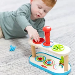 Melissa & Doug Match & Push Spinning Tops Wooden Developmental Skills Learning Toy -Melissa & Doug Shop 7197179 ALT9