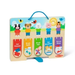 Melissa & Doug My Daily Day And Night Wooden Routines Chart Learning Toy -Melissa & Doug Shop 7197331 ALT2