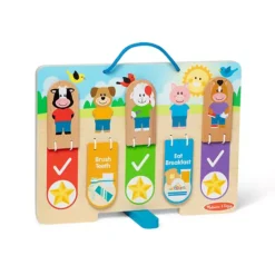 Melissa & Doug My Daily Day And Night Wooden Routines Chart Learning Toy -Melissa & Doug Shop 7197331 ALT4