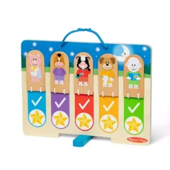 Melissa & Doug My Daily Day And Night Wooden Routines Chart Learning Toy -Melissa & Doug Shop 7197331 ALT6