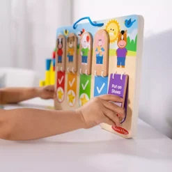 Melissa & Doug My Daily Day And Night Wooden Routines Chart Learning Toy -Melissa & Doug Shop 7197331 ALT8